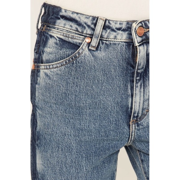 Wrangler Westward High Rise Bootcut Jeans Blue Two Tone Color Block 31x30 - Picture 9 of 16